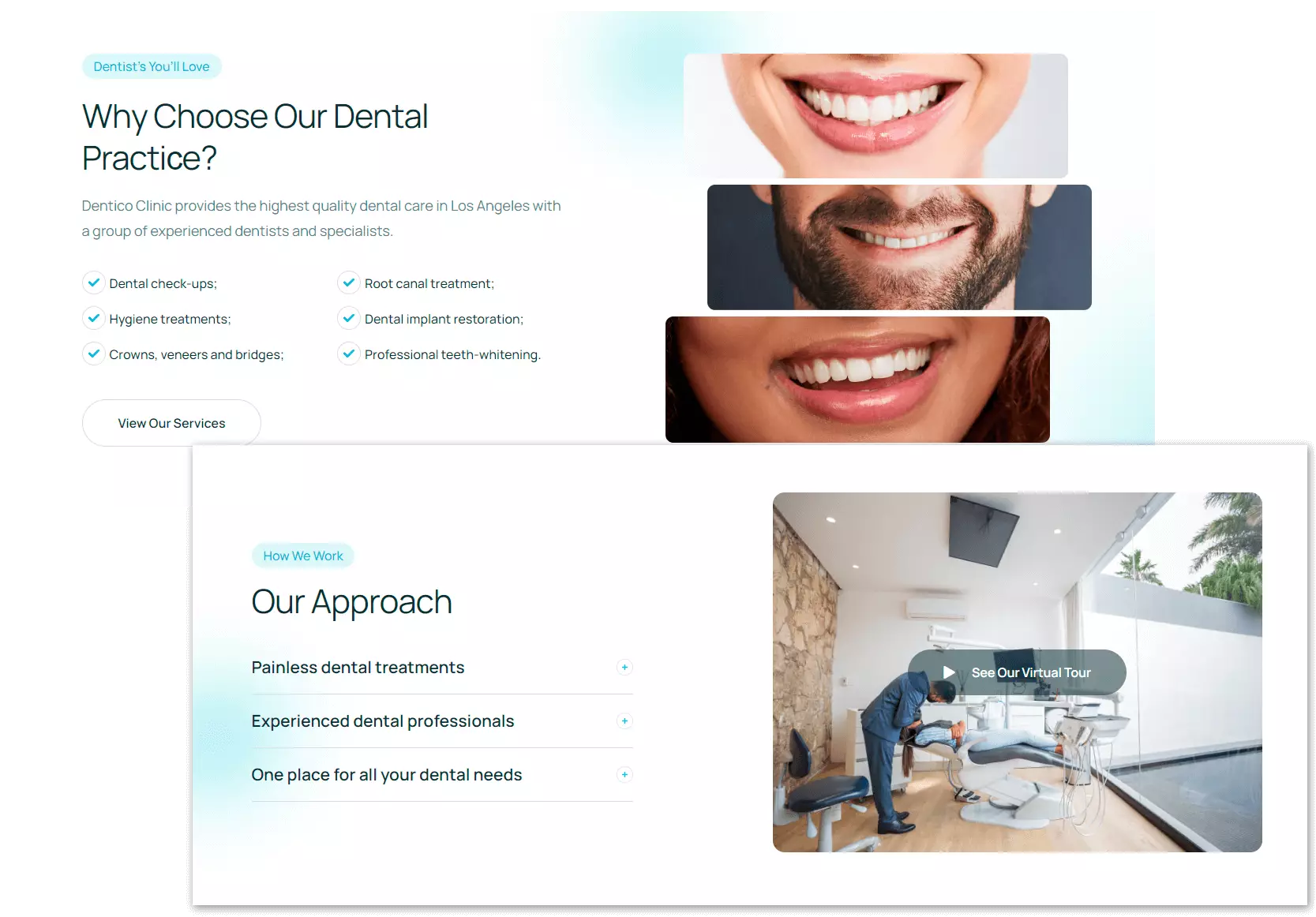 Competitive advantage - dental website development Reflex
