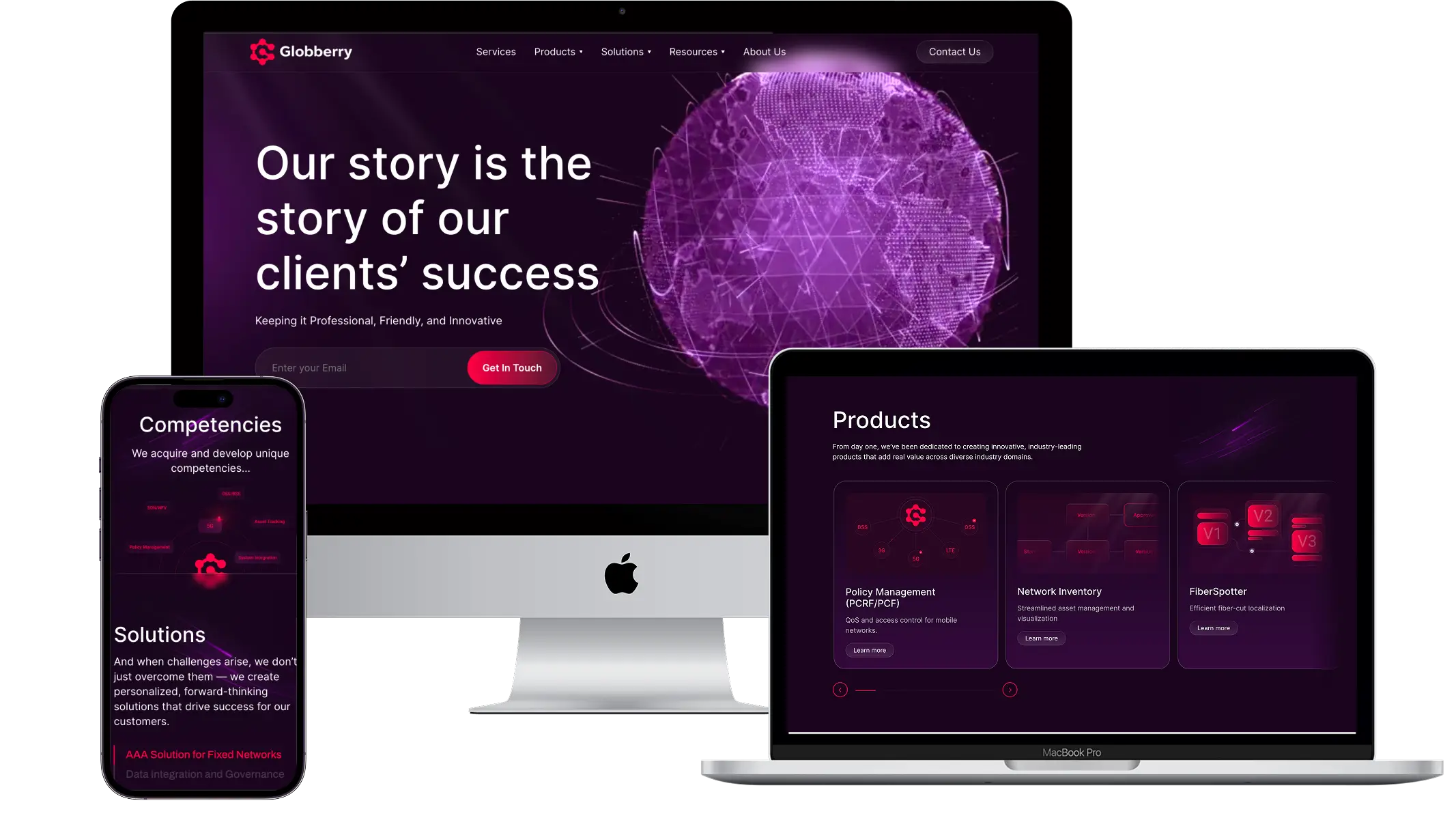 Редизайн сайту Globbery